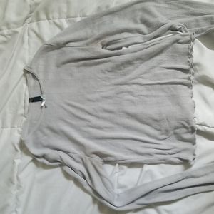 pacsun: la hearts long sleeve top in gray/silver color in size medium